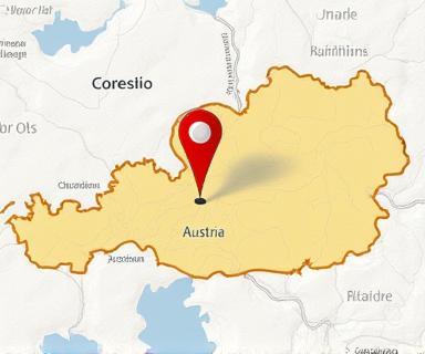 Karte mit Standort Österreich für Ost o' Flast